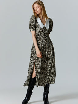 Платье миди женское приталенное с воротником - Mark formelle фото 4