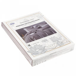 Постельное белье, комплект Евро Макси Зола, 4 предмета: пододеяльник на пуговицах 240х215см, простыня 220х240см, 2 наволочки 50х70см с клапаном-запахом, сатин 135г/м2, хлопок 100%, упаковка классическая ПВХ 34,5х41см, Домашняя мода (Россия)  фото 2