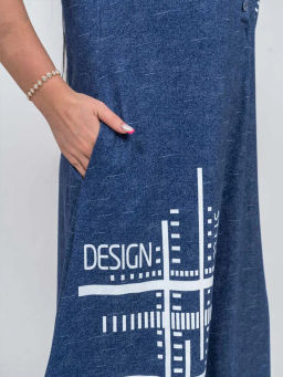 Платье женское, цвет синий