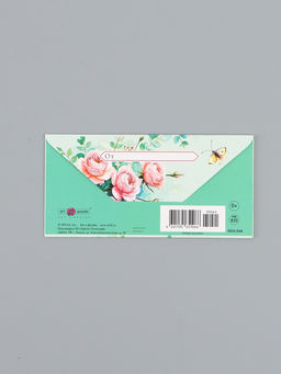 Цена за 10 шт. Конверт для денег «С пожеланием счастья», розы, 16,5 х 8 см