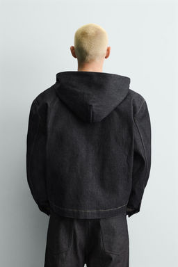 HOODED DENIM JACKET - Zara фото 7