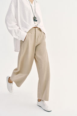 PANTAL?N BARREL / Tostado - Zara фото 8