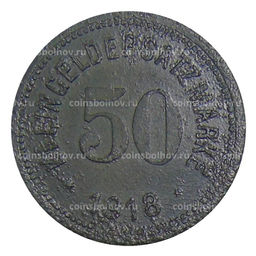 Монета 50 пфеннигов 1918 года Германия  Нотгельд Хоф