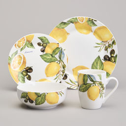 НАБОР ПОСУДЫ ОБЕДЕННЫЙ LEFARD ЛЕМОН ТРИ НА 4 ПЕР. 16 ПР.  фото 15