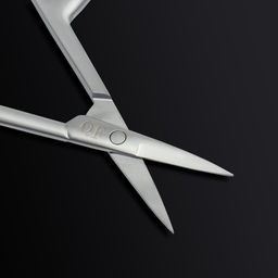 Ножницы маникюрные «Премиум сатин», узкие, прямые, матовые, 9.6 см