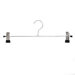 Цена за 10 шт. Плечики металлические для брюк с зажимами "ТАРТИТАН", 30 см