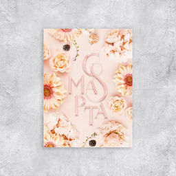 Цена за 20 шт. Открытка поздравительная Цветы, 8 марта, 8?6 см