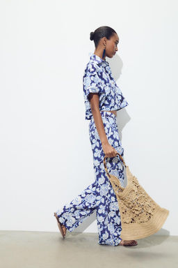 FLORAL BRAIDED TOTE BAG - Zara фото 2