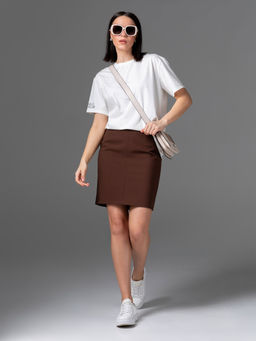 Прямая юбка мини