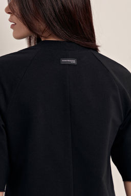 CONTE Платье из футера свободного кроя Geometry LPL 1640 black black