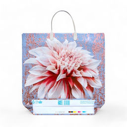 Цена за 10 шт. Пакет "Георгин", полиэтиленовый с пластиковой ручкой, 35х35 см, 100 мкм