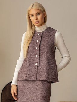 Жилет женский шерсть 60%, вискоза 40% - Волтри фото 14