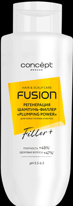 Concept Fusion Шампунь-филлер Plumping power для ослабленных волос 500мл.6 /59741