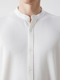 Regular Fit K?sa Kollu Arm?rl? Erkek Dokulu G?mlek