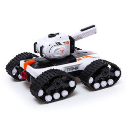 Танк радиоуправляемый TANK, стреляет водой, эффект дыма, цвет белый - Simaland фото 3