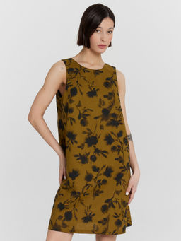 Платье женское хаки с цветочным принтом - Mark formelle фото 5