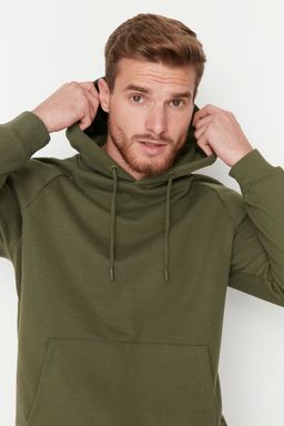 TRENDYOL MAN Gri Regular/Normal Kesim Kapusonlu Ici Polar/S?cak Tutan Sweatshirt TMNAW23SW00194 - Trendyolmilla фото 18