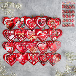 Открытка набор 160 штук Сердце / DE-133 /уп 25/ - ГалеонТрейд фото 4