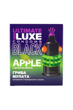 Презервативы Luxe, black ultimate, Грива мулата, яблоко, 18 см, 5,2 см, 1 шт.  фото 2