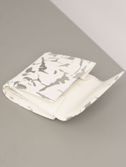 LACCOMA кошелек LA-2080-белый-серебристый натуральная кожа фото 6