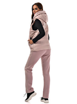 Утепленный жилет с капюшоном на молнии - А+б коллекция фото 7