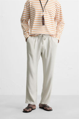 RELAXED FIT FLOWING TROUSERS - Zara фото 2