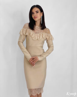 Платье Купер (бежевый) - Nadi bordo фото 2