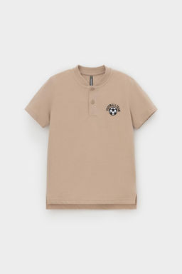 Crockid _ КР 302405-1/темно-бежевый к534 фуфайка (футболка) для мал  фото 2