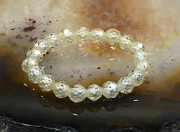 Колечко на резинке из фианитов цвет шампань