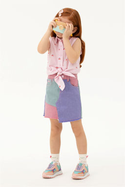 U. S. Polo Assn Пудровая рубашка с коротким рукавом для девочки - U.s. polo assn фото 7