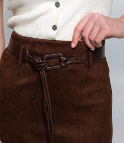 Юбка #КТ335 (1), шоколадный - Dommod фото 5