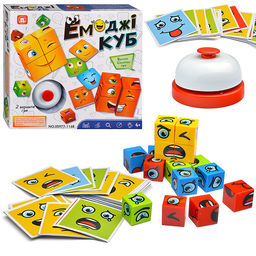 Игра настольная "Емоджи куб" в пакете