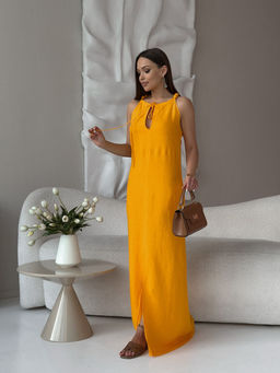 Платье DilanaVIP 2032 апельсин - Dilana vip фото 2