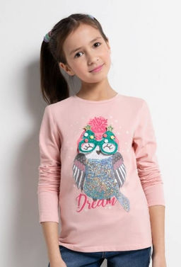 20210100280, Джемпер детский для девочек Klarnet, светло-розовый