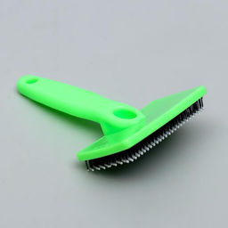 Пуходерка пластиковая мягкая с закругленными зубьями, средняя, 9 х 15,5 см, зелёная - Пижон фото 6