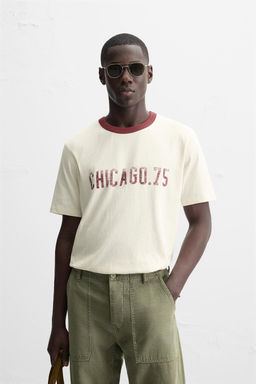 VINTAGE-EFFECT PRINTED T-SHIRT - Zara фото 2