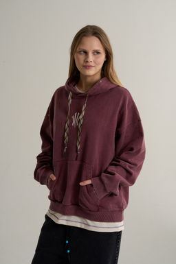 Худи Бордовый KAI Sweat Hoodie - Anta фото 5