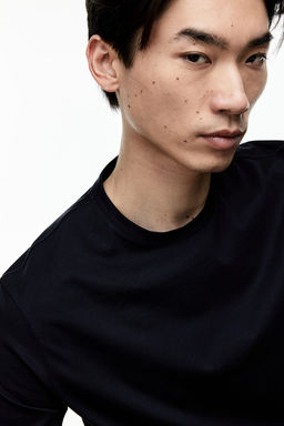 Camiseta en algodon pima Slim Fit - H&m фото 3