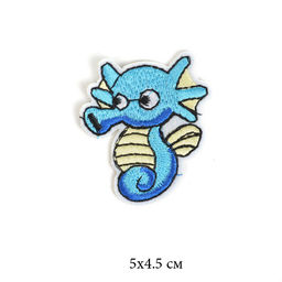 Термоаппликации арт.TBY-2117 Морской конек 4х4,5см 10 шт