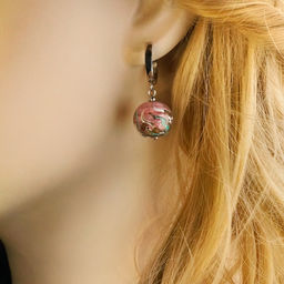 Серьги из муранского стекла ROSE PAYSAGE LS3472