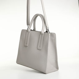 Сумка женская тоут TEXTURA на молнии, 29×10×25 см, однотонная, серая