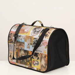 Сумка - переноска для животных с принтом, 49 х 30 х 35 см микс - Пижон фото 3