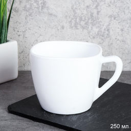 Кружка 250 мл квадратная белая / FXB220 (WHITE) /уп 6/72/