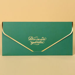 Цена за 2 шт. Конверт для денег «Для самой красивой!», софт тач, пионы, тиснение, 19 х 9 см, Принцессы