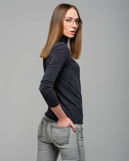 Водолазка из теплого трикотажа 55.5.7 - Sahar art lab фото 2