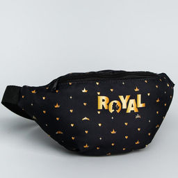 Сумка на пояс Princess, 25×6×13, отд на молнии, без подклада, черный