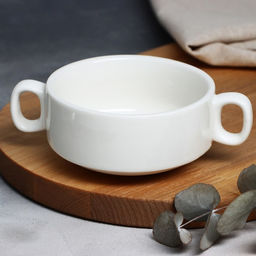 Тарелка глубокая керамическая «Веточка», 220 мл, 10.5×5 см