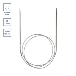 Спицы GAMMA круговые MKN сталь d 3.5 мм 100 см 1 шт с металлической леской фото 5