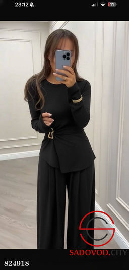 Женский костюм двойка из трикотажа