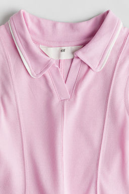 Vestido polo de pique con nesgas - H&m фото 2